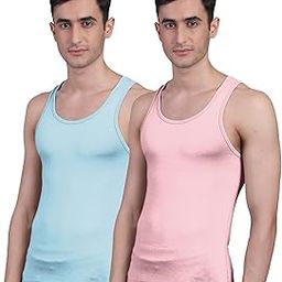 Vest for Men | Bamboo Sleeveless Super Soft Round Neck Gym Comfort Vests | Workout Regular Fit Innerwear | Breathable Sando with Long Hemline | Double Pack-image-80