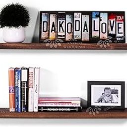 ANTICO WOODENIA 24 Inch Sheesham Wood Veneer Extra Thick Floating Wall Shelf| Wall Mount| Wall Rack| Wall Bracket| Wall Cabinet| Floating Wall Shelves (XX-Large(24 inches), Set of 2)-image-75