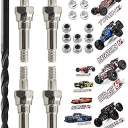 Shock Standoff Upgrades Part for 1/8 1/7 Arrma 6S BLX 4WD Typhon Kraton Outcast Mojave Notorious Infraction Felony Talion Limitless 6S BLX,4PCS #45 Steel EXB Shock Standoff,#ARA330703,Silver-image-71