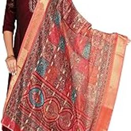 Women's Dupatta - Organza Fabric, Lightweight & Sheer, Weddings| Traditional Outfits| Soft & Breathable Material-image-79