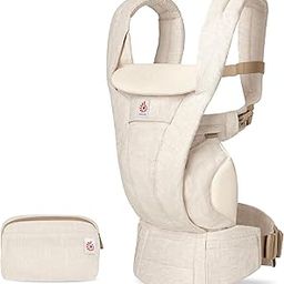 Ergobaby Omni Deluxe All-in-One Baby Carrier for Newborns from Birth up to 20kg, Ergonomic 4-Position mesh Back Carrier Baby Carrier Travel System, Natural Linen-image-21