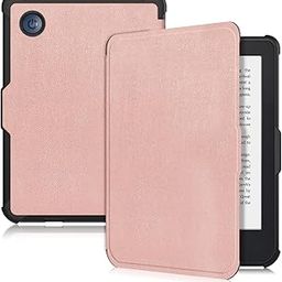 Yiernuo Case Compatible with Kobo Clara BW (2024) / Kobo Clara Colour (2024) / Kobo Clara 2E (2022) eReader 6inch,Soft TPU Slim Lightweight Protective Cover,Rose Gold-picture-22