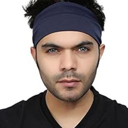 BISMAADH Polly Cotton & Spandex Quick Sweat Absorbent Multifunctional Elastic Headband for Indoor & Outdoor Activities � Men & Women-35
