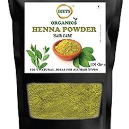 DIETS ORGANICS Henna powder 100G (2) for Hair colour and Hair Growth-100gms PACK OF 2-39