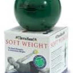 TheraBand Soft Isotonic Weight for Strength Training and Rehab Exercises Hand Held Shaped Ball- Green-image-54