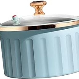 Soup Pot 8L Handmade Cookware Pasta Instant Noodle Pot for Food Noodles Soup Blue-picture-8