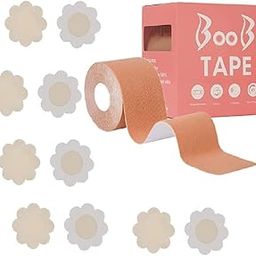 Boob Tape with 10 Nipple Pasties Multipurpose Body Tape for Women Push Up & Lifting Breast Tape Breast Lift Bra Tape for Nipple Cover Reusable Multicolour-picture-26