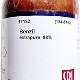 SRL Benzil extrapure, 98%, 250gm, CAS: 134-81-6, Molecular Formula: C14H10O2, Molecular Weight: 210.23, Storage: Room Temperature, Shelf Life: 60 Months, for laboratory and industrial use-image-85