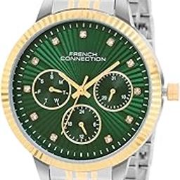 Analog Green Dial Women's Stainless Steel Watch-Fcn072Tm-image-44