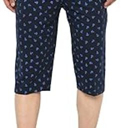 Cotton Blended Printed Style 3/4 Capris for Men -B5724-image-45