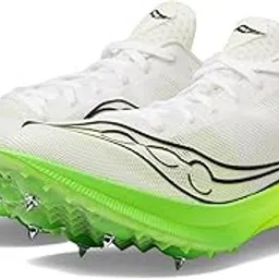 saucony Men's Endorphin Cheetah Sneaker, White/Slime, 10.5-picture-3