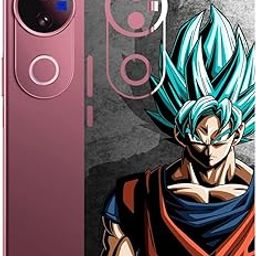 AtOdds Mobile Skin Sticker Wrap | Compatible for VIVO V50 (5G) | Scratchproof Matte Finish | Full Coverage for All Sides & Camera Protection (Goku)-image-21