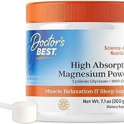 Doctor's Best High Absorption Magnesium Glycinate Lysinate, 100% Chelated, Non-GMO, Vegan, Gluten Free, Soy Free, 200 Grams-image-3