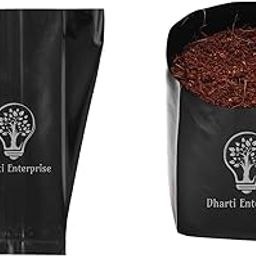 Dharti Enterprise Nursery Bags Plastic Poly Grow Bag Plant Bag Black UV Protected - 8 X 10 inch (25)-3