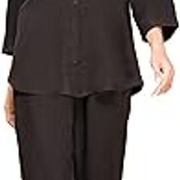 Formal CO-ORD Set for Women, Colors - Black, Navy Blue, Pista Green, Onion & Lilac, Sizes - M to 4XL-image-13