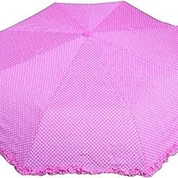 DREAMZ GALLERY Polka Dot Umbrella with Frill for Boys & Girls Auto Open & Close,Windproof & Waterproof,3-Fold Carbon Fibre Frame,Plastic Handle Convenient One-Touch Automatic Umbrella for Men & Women-image-99