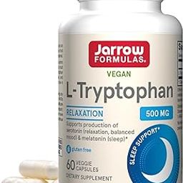 Jarrow Formulas L-Tryptophan TryptoPure 500mg 60 VCaps-1