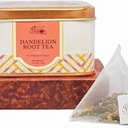 The Indian Chai – Dandelion Root Tea 15 Pyramid Tea Bags for Detox, Cleansing Liver, Supports Kidney Function and Digestive Health, Powerhouse of Antioxidants-23