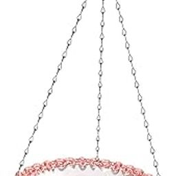 CALANDIS™ Hanging Bird Bath Large Capacity 9inch Bird Feeder for Garden Patio Backyard Pink | Birdbaths | Bird & Wildlife Accessories | Yard, Garden & Outdoor Living-image-77