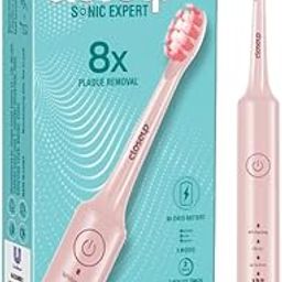 Closeup Sonic Expert Electric Toothbrush for Adults, Pack of 1+2 Heads (Pink)-image-46