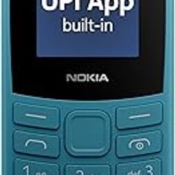 Nokia 106 4G Keypad Phone with 4G, Built-in UPI Payments App, Long-Lasting Battery, Wireless FM Radio & MP3 Player, and MicroSD Card Slot | 1 Year Replacement Guarantee | Blue-24
