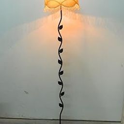 Leaf Floor LAMP with Yellow Designer Shade-16