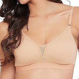 Women's Cotton Rich Solid Non-Padded Full Cup Wire Free T-Shirt Bra - Beige-picture-35