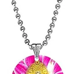 afh My Lord Sai Baba Face Religious Acrylic Pendant with Bead Chain | Spiritual Jewelry-picture-14
