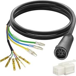 DKARDU 9 Pin Wheel Hub Motor Cable, E-Bike Motor Hall Sensor Waterproof Extension Cable, Electric Bike Accessories Convert Cord for Electric Bicycle, 80cm-image-7