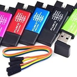 WWZMDiB 5PCS ST Link V2 Programming Unit Mini STM8 STM32 Emulator Downloader New 500MA resettable Fuse Protection(5PCS Random Color)-10