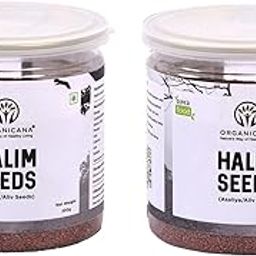 Organicana Halim Seeds 500 (Pack of 2) Garden Cress | Asaliya Seeds | Halim Seeds For Eating | Asalia | Non GMO High in Fibre & Omega 3 | Immunity Booster Superfood Aliv Seeds - Jar Pack-image-26