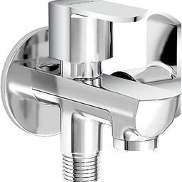 Plantex Two Way Tap/2 in 1 Bib Cock Water Tap/Wash Basin Tap for Home with Wall Flange & Teflon Tape/Bathroom Accessories-(CRM-1285-Chrome)-image-61