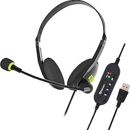 BigPassport USB Wired Over Ear Headphones with Noise-Cancelling with mic for PC, Laptop, Computer Model- Pro-Tech 440 Black-10