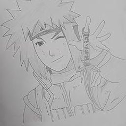 Minato namikaje Handmade pencil sketch-image-81