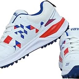 Total PS-Blaster Cricket Shoes for Men & Boys Premium Rubber Spike Sole Lightweight, Breathable Mesh Stylish Design with Superior Grip for Turf, Hard Ground & Practice Matches-picture-5