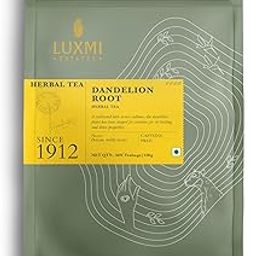 LUXMI Estates Dandelion Root Herbal Tea 50 Tea Bags (100 gram) Pack | Usda Certified Organic Herbal Tea | Caffeine-Free | Single Ingredient | 50 Cups Bulk Pack-image-63