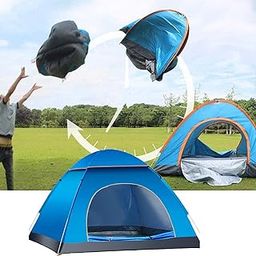 Nixby Polyester,Fiberglass,Aluminum,Fabric 2 Person Pop Up Tent Instant Camping Tent,Automatic Quick Setup Tent,Double-Layer Waterproof Family Tent For Hiking Backpacking|213 X 152 X 111Cm|Multicolor-image-58