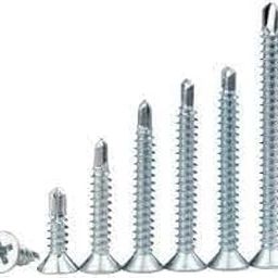 MHS Zinc Coated Hi Lux Screws Self Drilling CSK Philips Head Screws For Direct Working on Metal Drilling and Fastenering Work (25 MM, 100)-picture-11