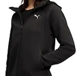 puma Women's A-Line Coat (688141_Black-picture-4