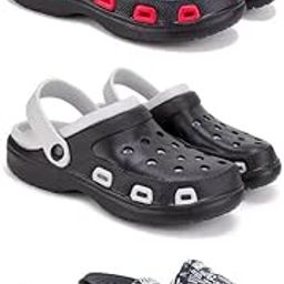 WINGSCRAFT-Lightweight Classic Clogs || Sandals with Slider Adjustable Back Strap for Men-Combo(3)-3017-3018-3103-47