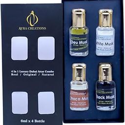 4 in 1 Different Types Of Musk Combo Pack | Dubai Most Wanted/Famous Attar Perfume | Unisex (6ml Each) | Alcohol Free - Long Lasting - Original | Roll-On (Royal Collection Pack By Ayra Creations)-picture-47