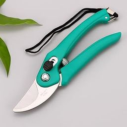 Leafypets hand pruner cutter heavy duty gardening tools grass cutting wood branch trimmer plant cutter for garden sturdy stem scissors, flowers cutting rustproof MULTICOLOURS pack of 1.-image-11