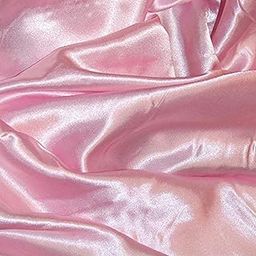 DPK® Soft Satin Fabric by Meter for Saree, Dressmaking, Blouse, Craft Work | Smooth & Glossy Finish | 44” Width(1 M Satin)(Rose Gold)-image-62