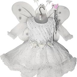 Babygirls Net Frock Pari Dress White| Angel Birthday Partyware-image-40