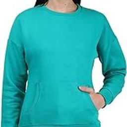 Women Green Solid Cotton Blend Sweatshirt-221049682-4-image-37