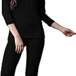 Winter Wear Thermal Upper Vest and Bottom Lower Warmer Combo for Women Long Johns Underwear Set-picture-31
