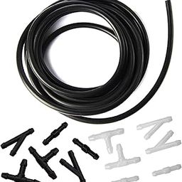 Windshield Washer Hose Kit - 4 Meter Universal Washer Fluid Hose with 12 Pcs Hose Connectors, Suitable for Most Windshield Washer Nozzle Installation, Connect Car Water Pump and Nozzles-image-66