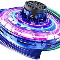 Flying Gyro Spinner 360° Rotating Magic UFO Hover Ball | Hand-Controlled Flying Toy with LED Lights | Rechargeable Boomerang Spinner for Indoor & Outdoor Play-image-4