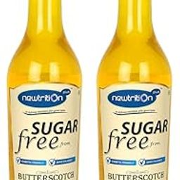 Newtrition Plus Redefining Nutrition Sugar Free Butterscotch Milkshake Mixer Syrup (Pack of 2)-image-11
