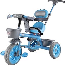 Toyzoy Cotton Candy Grand Kids|Baby Trike|Tricycle with Cushioned Seat & Storage Basket for Kids|Boys|Girls Age Group 2+ Years (Blue)-image-39